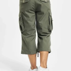 Brandit Herren Shorts Industry Vintage 3/4 In Olive 6