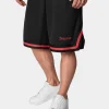 Dropsize Herren Shorts Logo Mesh In Schwarz 8