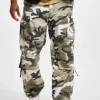 MJ Gonzales Herren Cargohose Wide Camouflage In Grau 10