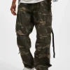 MJ Gonzales Herren Cargohose Wide Camouflage In Olive 8