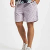 Sean John Herren Shorts Monogram Logo Devoré In Violet 8