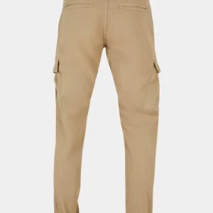 URBAN CLASSICS Herren Cargohose Washed Cargo Twill In Beige 6