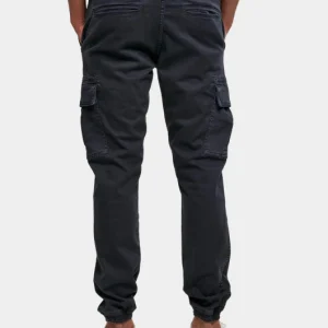 URBAN CLASSICS Herren Cargohose Washed Cargo Twill In Blau 6