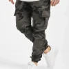 URBAN CLASSICS Herren Cargohose Camo In Grau 8