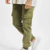 URBAN CLASSICS Herren Cargohose Washed Cargo Twill Jogging In Olive 10