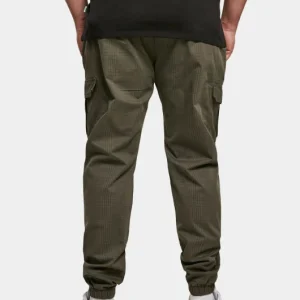 URBAN CLASSICS Herren Cargohose Aop Glencheck Cargo In Olive 6