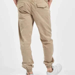 URBAN CLASSICS Herren Jogginghose Stretch Twill In Beige 6