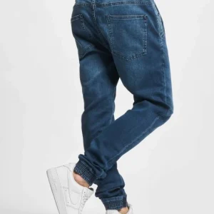 URBAN CLASSICS Herren Jogginghose Knitted Denim In Blau 6