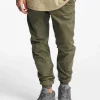 URBAN CLASSICS Herren Jogginghose Stretch In Olive 10