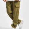 URBAN CLASSICS Herren Jogginghose Ripstop In Olive 10