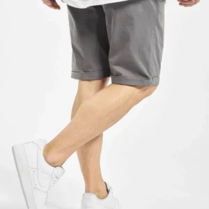 URBAN CLASSICS Herren Shorts Stretch Turnup Chino In Grau 6