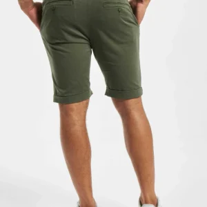 URBAN CLASSICS Herren Shorts Stretch Turnup Chino In Olive 6