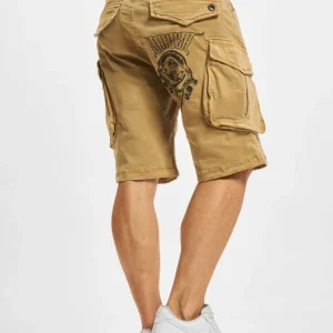 YAKUZA Herren Shorts Devils Tribe Cargo In Beige 6