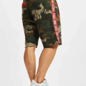 YAKUZA Herren Shorts Casual Day In Camouflage 6